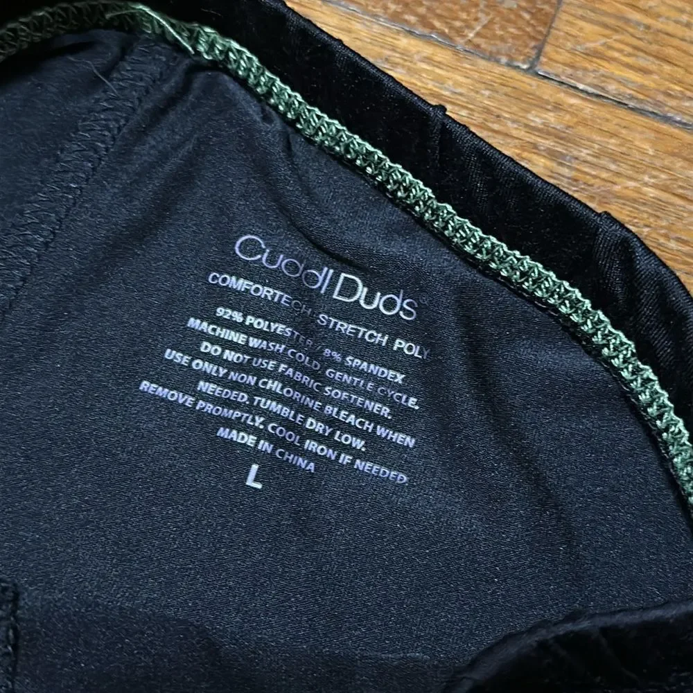 Cuddl Duds ComforTech Stretch Poly Base Layer Bottoms, Sz L (10/12)